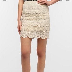 Staring at Stars Tiered Crochet Skirt